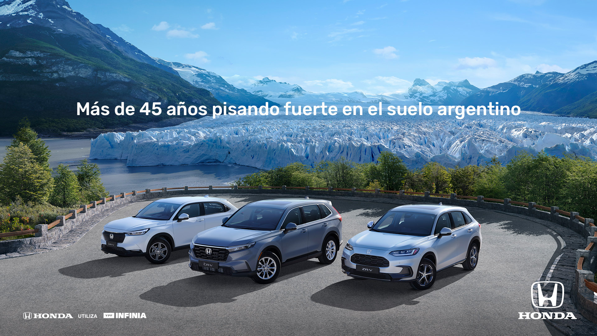 Gama Honda HR-V, CR-V y ZR-V en la Patagonia argentina — más de 45 años pisando fuerte en el suelo argentino